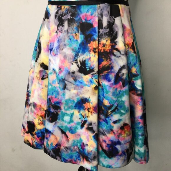 Parker Women's Multicolor Open Flare Mini Dress Size XS - Picture 7 of 16